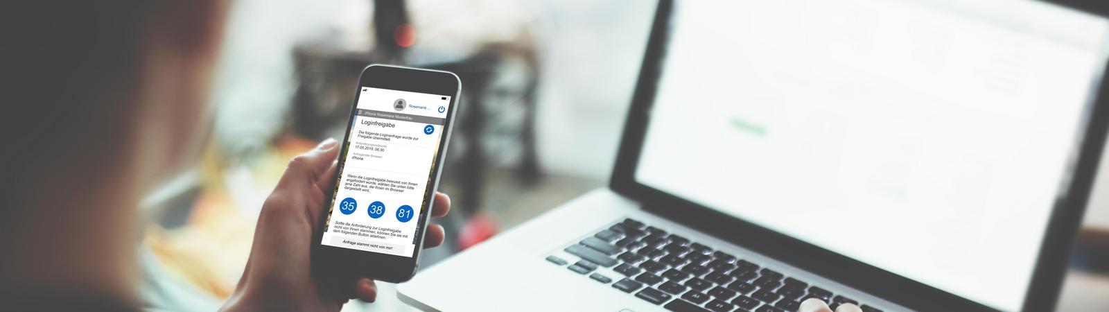 Freigabe einer Überweisung im Internetbanking mit der HYPO NOE ID App